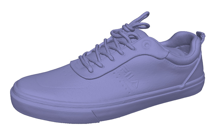 Trainer shoe 3D scanning (Raw Data High dense Triangles) traner shoe mesh