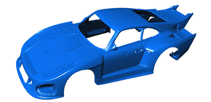 Car Scale model STL examples Original model produced in polyurethane