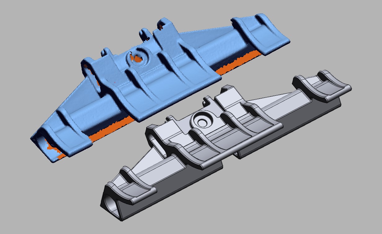 Unwatertight 3D scan data Vs. CAD Redesign Image