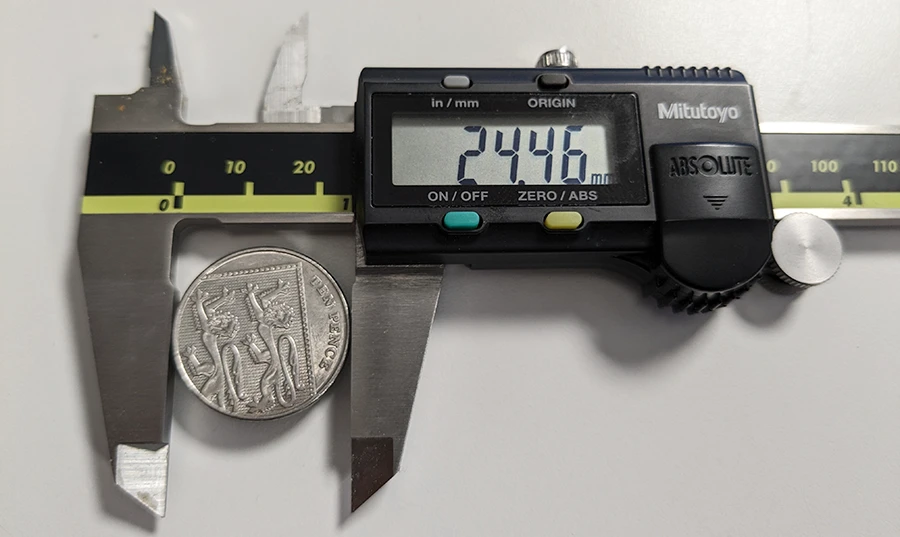 Ten Pence 3D macro Scanning Image
