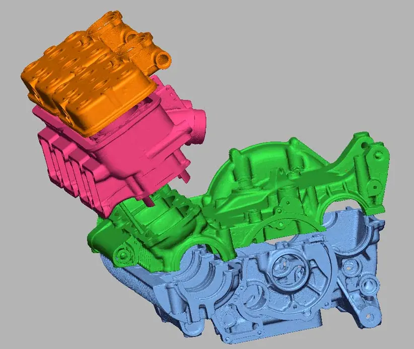Engine assembly 3D scanning