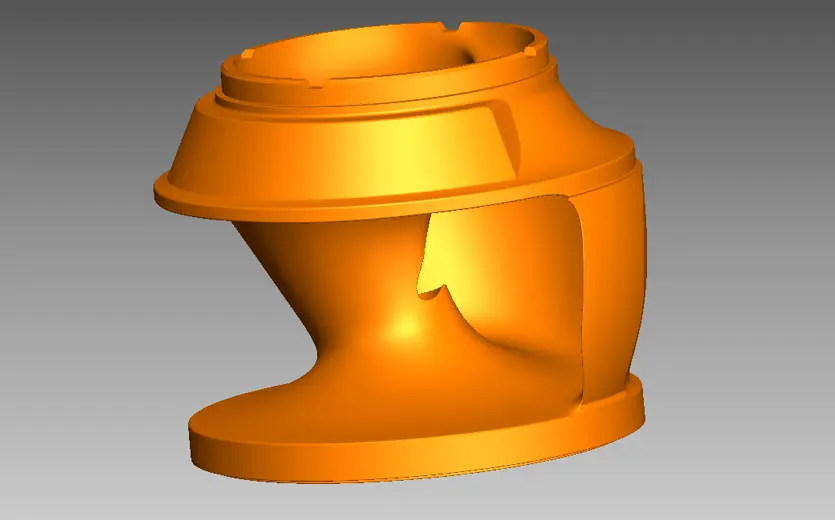 impeller. Hybrid reverse engineering from STL