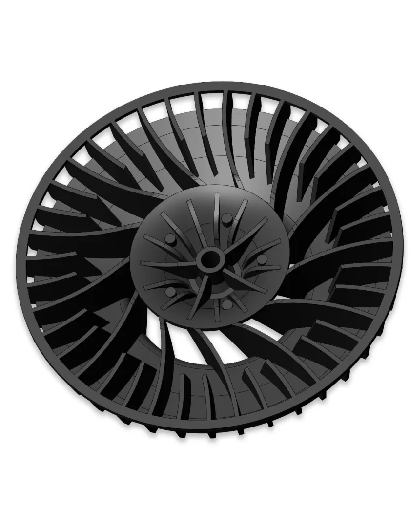 impeller fan redesign 3D CAD