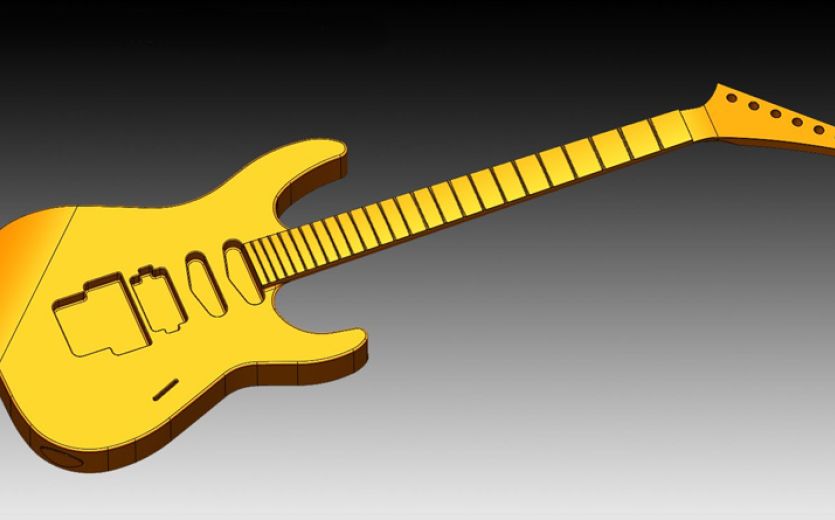 guitar neck 3D scanning