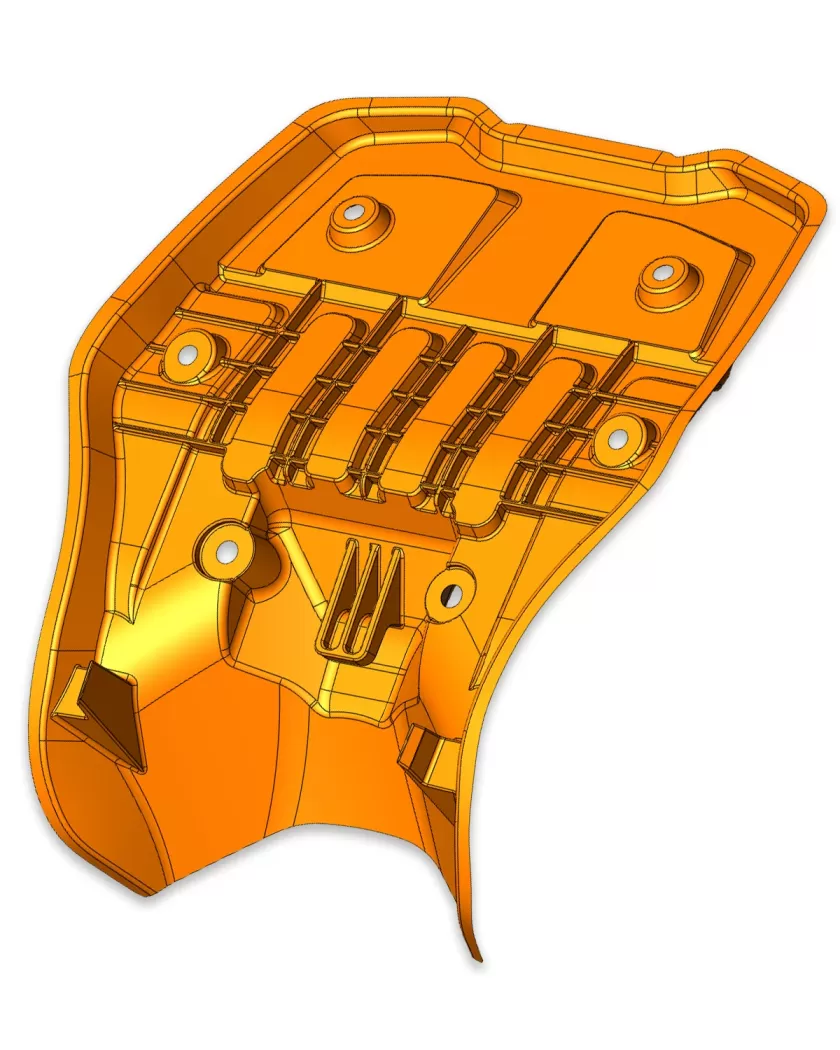 motorcycle seat CAD reverse engineering