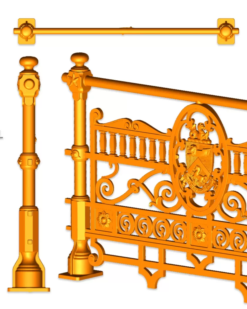 iron balustrade parametric reverse engineering
