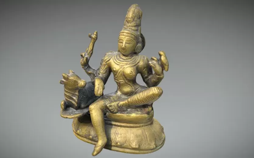 Bronze sculpture 3D scanning