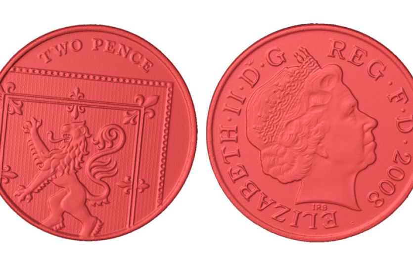 Coins 3D macro scanning service UK