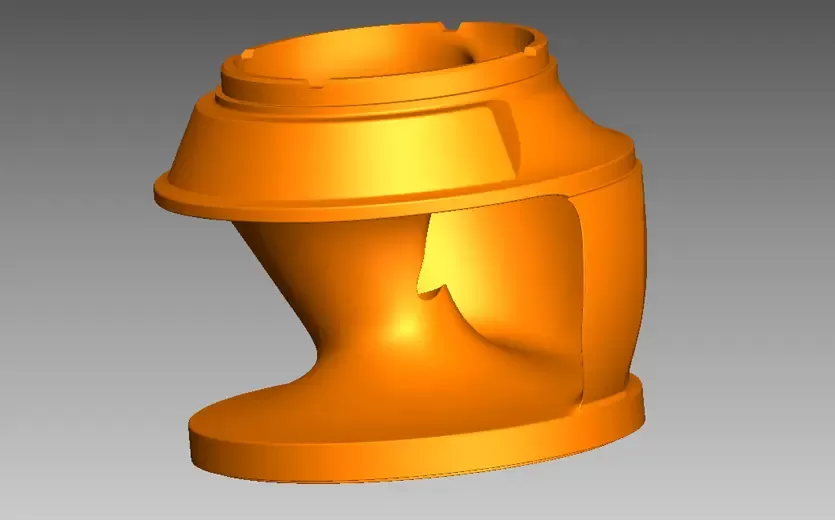 impeller. Hybrid reverse engineering from STL