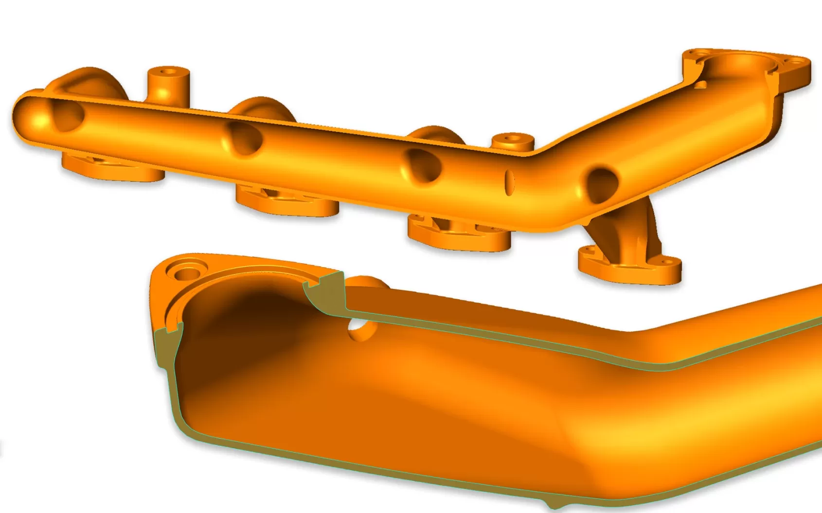 wxaust manifold section view