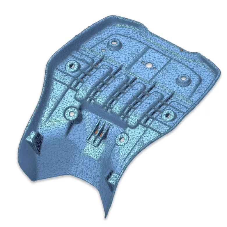 motorcycle plastic seat 3D scan data