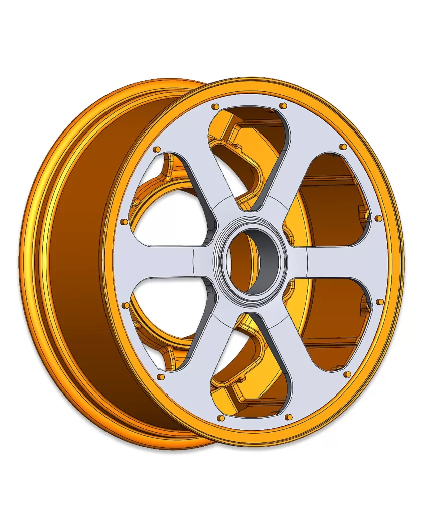 aircraft rim CAD reverse from STL mesh