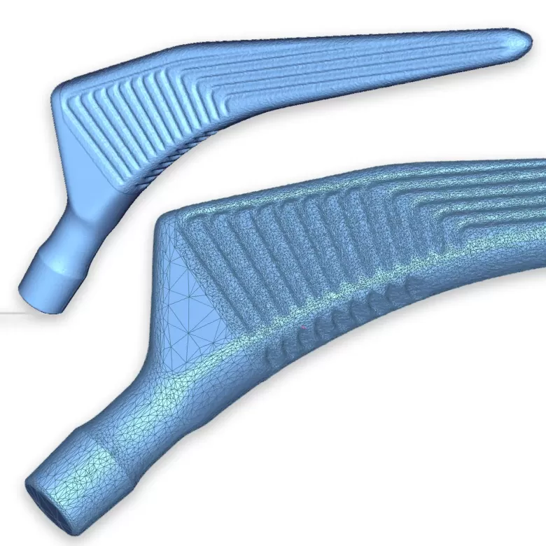 titanium hip implant 3D scanning