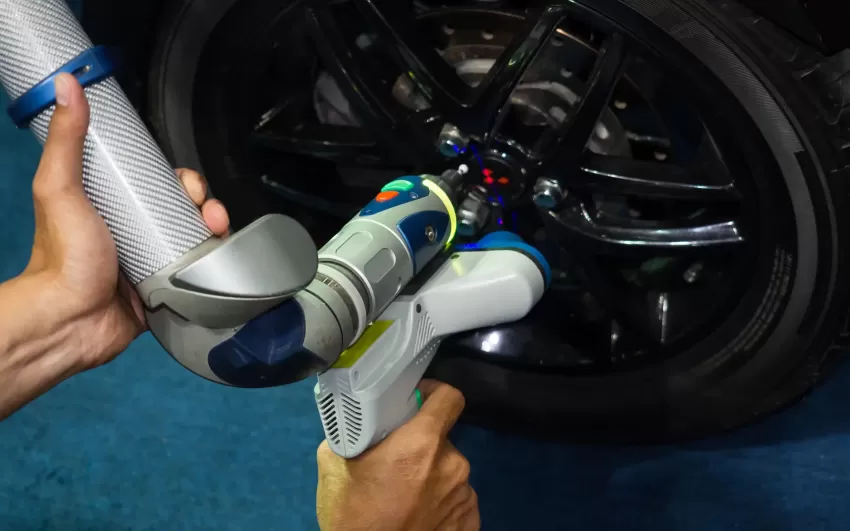 car rim 3D scanning