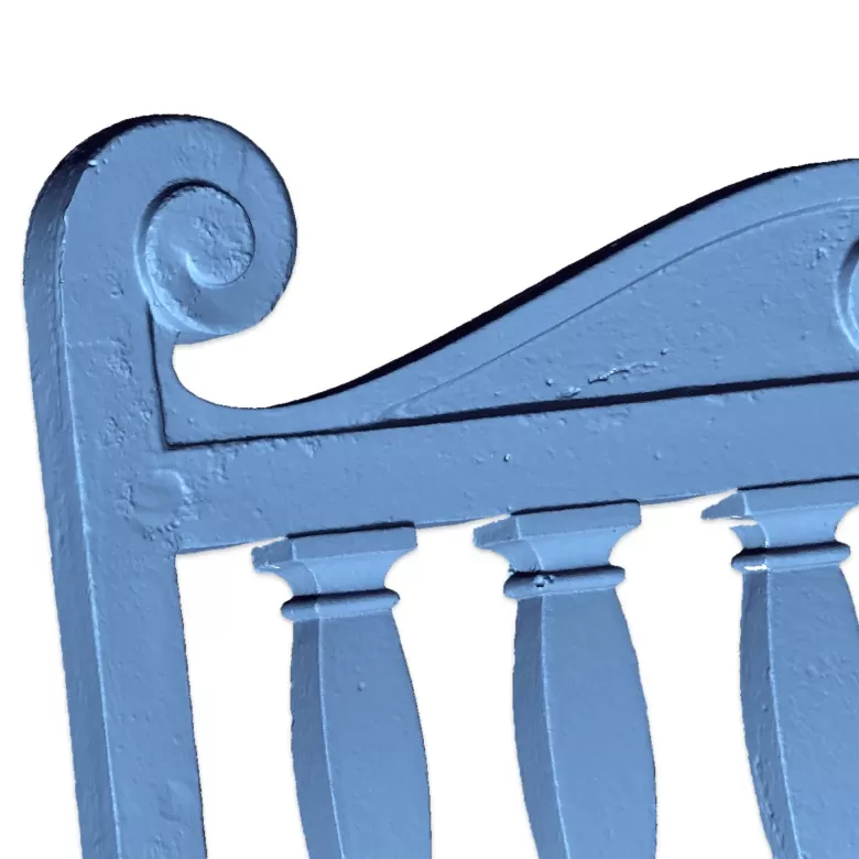 iron balustrade 3D laser scanning