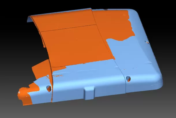 broken area, missing details